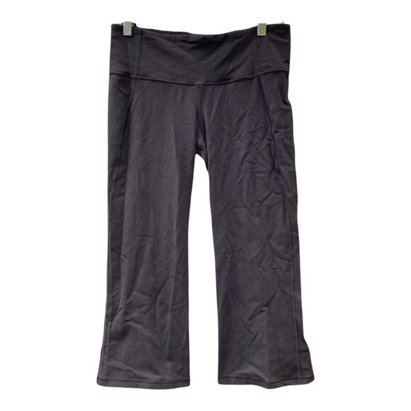 LULULEMON BLACK GATHER & CROW CROPS SIZE 8 - Picture 6 of 7